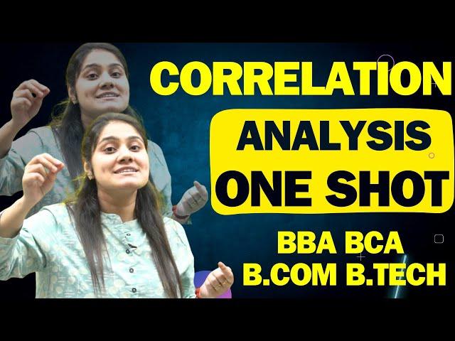 Correlation Analysis one shot|Business Statistics|Statistics|BBA|BCA|B.COM|B.TECH|Dream Maths