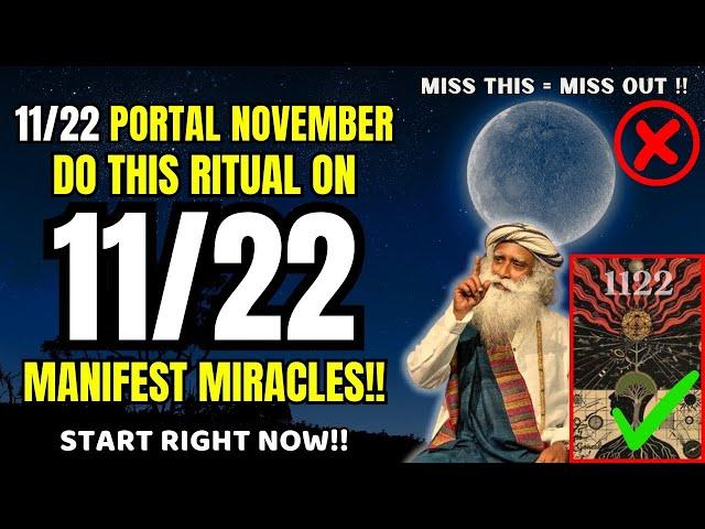 TODAY!! 11/22 Portal Is Open For Abundance | Manifestation Ritual