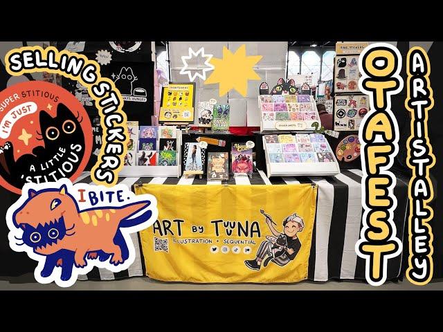 ART VLOG  selling original art at OTAFEST Artist Alley | self employed illustrator