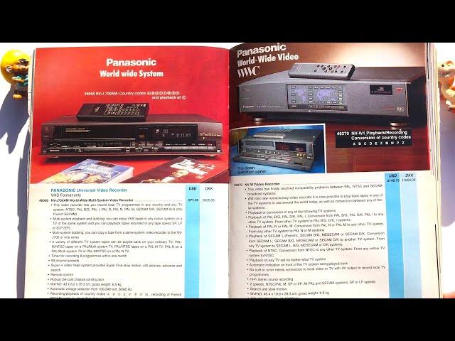 Catalog 1993 Video Cassette Recorder VCR VHS | Sony Akai Hitachi JVC Panasonic Sharp Laser Disc MDP