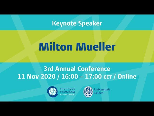 Keynote: Sovereignty and Cyberspace: What is the future of global Internet compatibility?