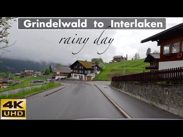 [ 4K ] Grindelwald to Interlaken, Switzerland | 4K 60fps