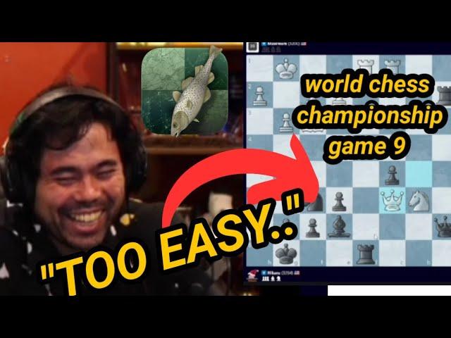 CALL KRAMNIK! Hikaru draws the WCC game 9 position VS stockfish 3200 in JUST FEW MINUTES..