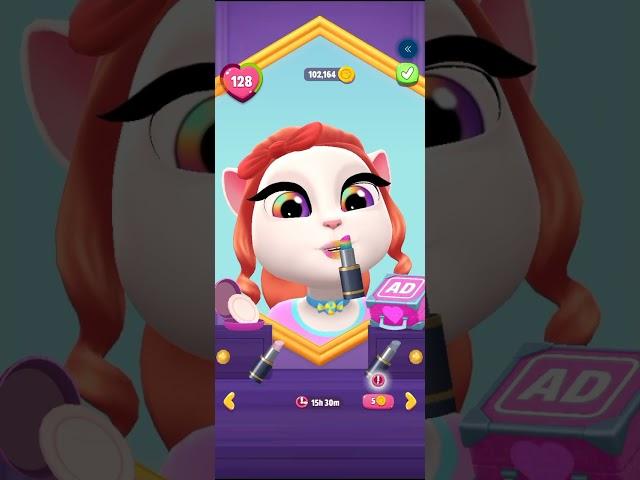 Talking Angela Makeup | #talkingtom #gamingglory#shorts