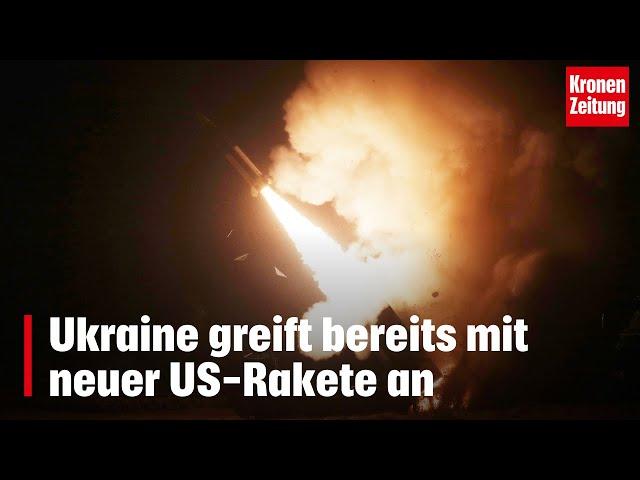 Ukraine greift bereits mit neuer US-Rakete an | krone.tv NEWS