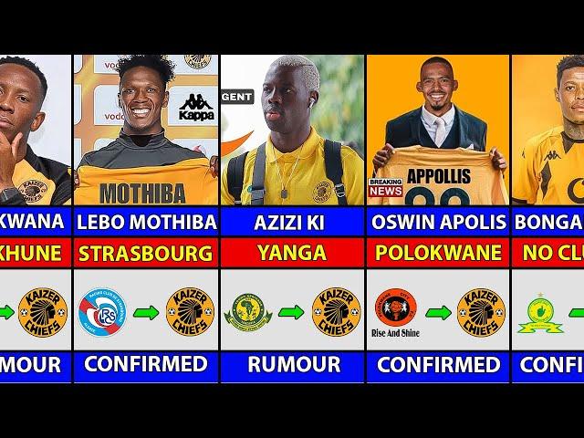 All KAIZER CHIEFS New CONFIRMED Transfer News & All Rumours 2024 FT. Apollis, Mothiba, Bongani Zungu