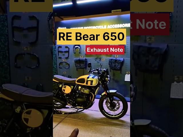 New Royal Enfield Bear 650 Exhaust Note Sound || RE Bear 650 Exhaust Note