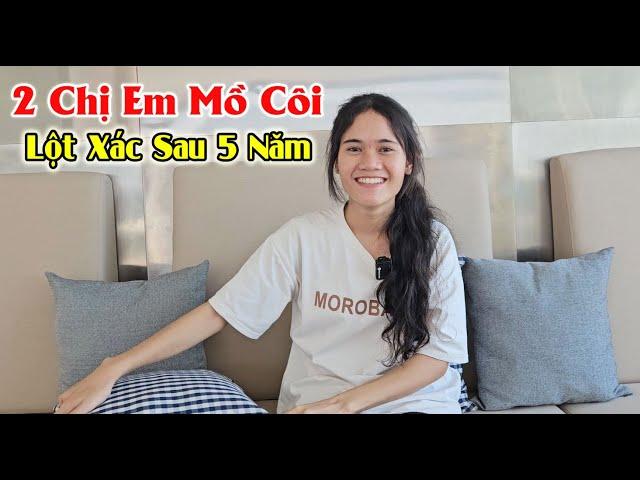 Bất Ngờ Cuộc Sống 2 Chị Em Mồ Côi Khuy & Lâm Ăn Cơm Với  Muối Ớt LỘT XÁC sau 5 Năm.