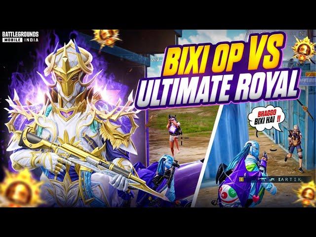 Bixi Op VS Ultimate Royal Pro Players | 1v4 Fastest Clutches in intense Conqueror Lobby | BGMI