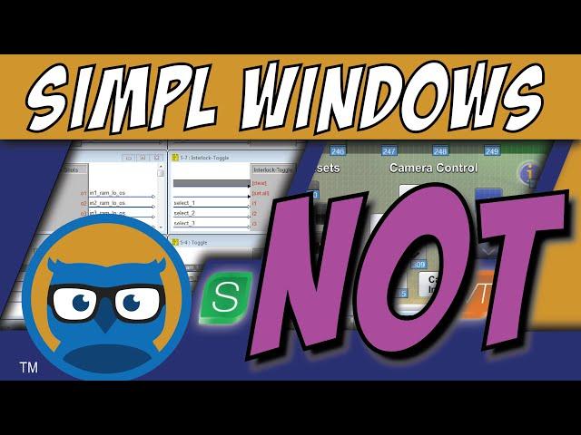 Crestron SIMPL Windows NOT Symbol