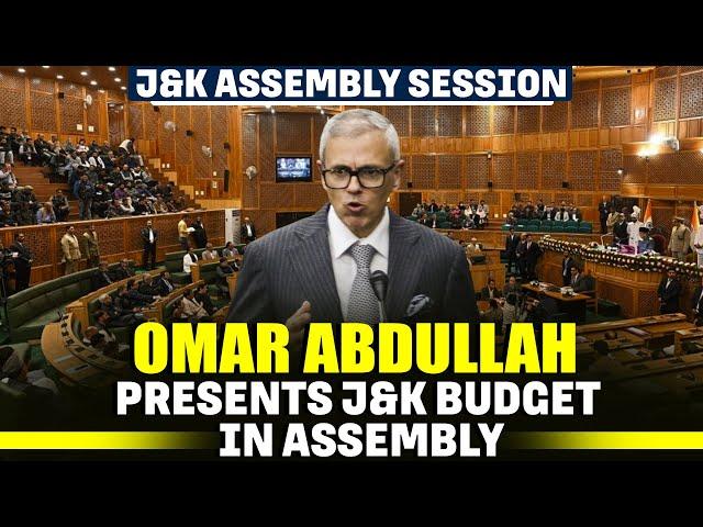 J&K Chief Minister Omar Abdullah present Budget in State Assembly I BJP I NC I PDP I Kashmir