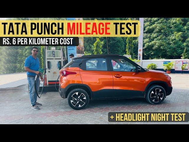 Tata Punch Mileage Test 1.2L AMT [ 100 KM City & Highway ]