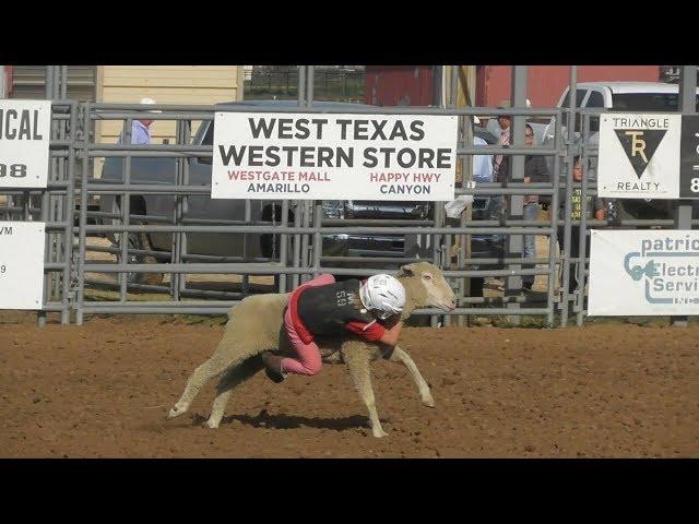 Mutton Bustin' - 2018 Will Rogers Range Riders Rodeo - Saturday