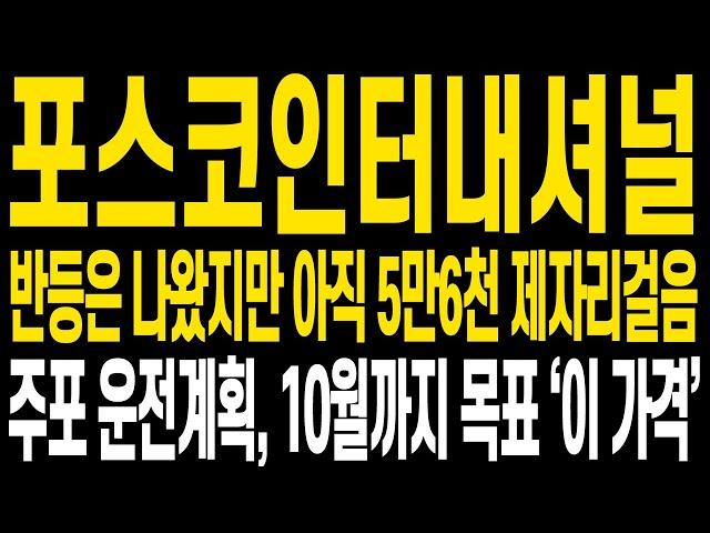 [포스코인터내셔널 주가전망] 증시도 주가도 반등과 함께 제자리를 찾아가고 있습니다 현 주가 상황에 대해 명확히 보시고 하반기 찾아올 큰 수익과 함께 월동준비 하시겠습니다