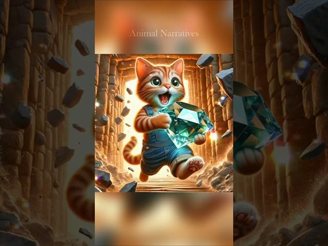 Meow Meow Treasure Quest with a Kind Heart  #littlemeow #catstory #shorts #catlovers