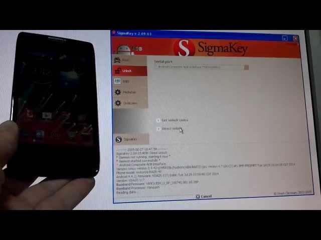 Unlock Motorola XT925, XT926, XT907 (Android 4.4.2)