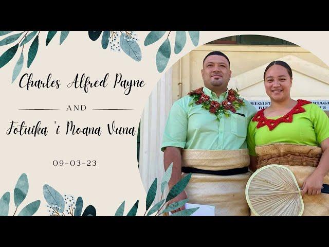 Beautiful Wedding Ceremony of Fotuika ‘i Moana Vuna and Charles Alfred Payne ~ Kingdom of Tonga