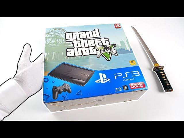 PS3 "GRAND THEFT AUTO V" UNBOXING! PlayStation 3 Super Slim GTA 5 Console