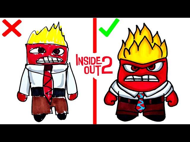 How to Draw ANGER - Inside Out 2 Do vs don't