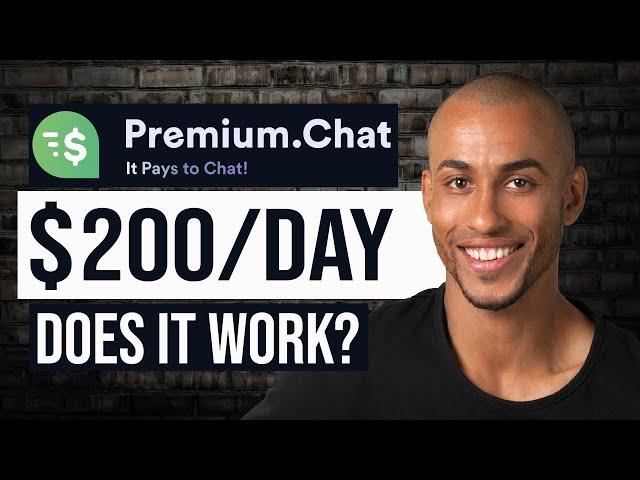 Premium.chat Review – Get Paid To Chat [$200 Per Day?] (It Depends...)