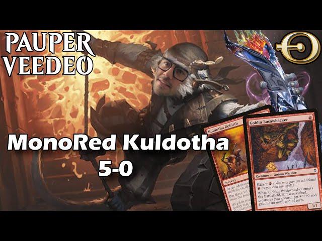 5-0  MonoRed Kuldotha! No Swiftspear,No Problem! | Pauper | MTGO