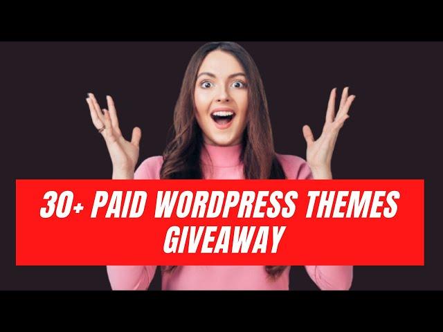 More than 30 Premium themes from ThemeForest [Giveaway] |Download Premium WordPress Themes for Free