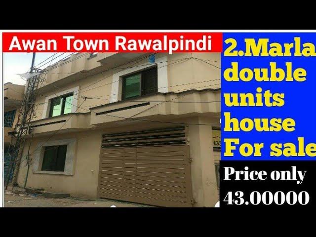 Awan Town Rawalpindi 2.Marla Brand new double units corner House For Sale