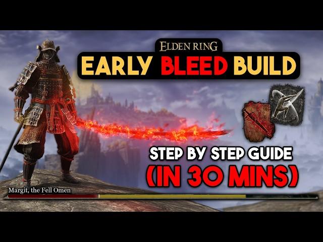 The BEST Early Game OP Bleed Build! (Bloodflame Samurai Beginner Guide Elden Ring)