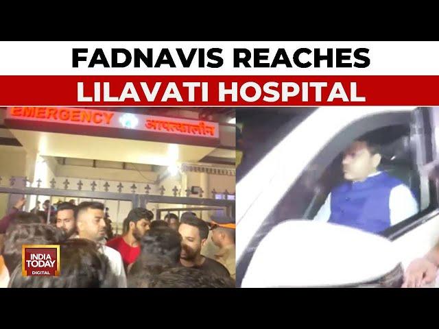 Devendra Fadnavis, Maharashtra Deputy CM, Reaches Lilavati Hospital | Baba Siddique Shot Dead