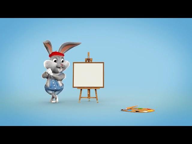 video little rabbit painter