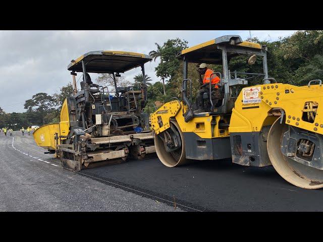 See How Fast The Asphalting Of Takoradi To Sekondi 8Km Road Dualization Project Is Going