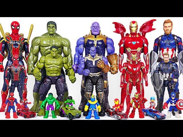 Infinity War Avengers bigger and smaller transform! Hulk, Thanos, Spider Man! - DuDuPopTOY