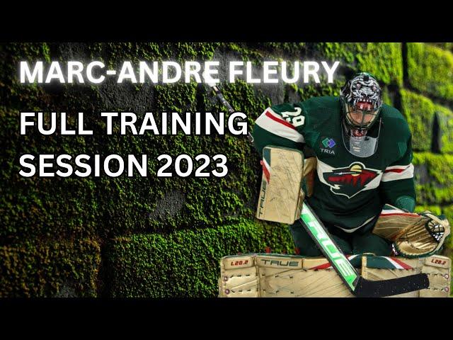 MARC-ANDRE FLEURY - FULL TRAINING SESSION - Goalie drills, team training and penalty shots