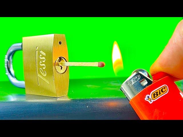 How To Open A Lock With Matches