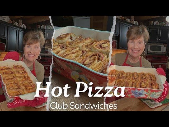 Pizza Club Rolls Sandwiches Hot Finger Food Quick Easy Supper @ourforeverfarm