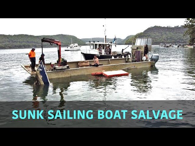 Salvaging a sunk sailing boat