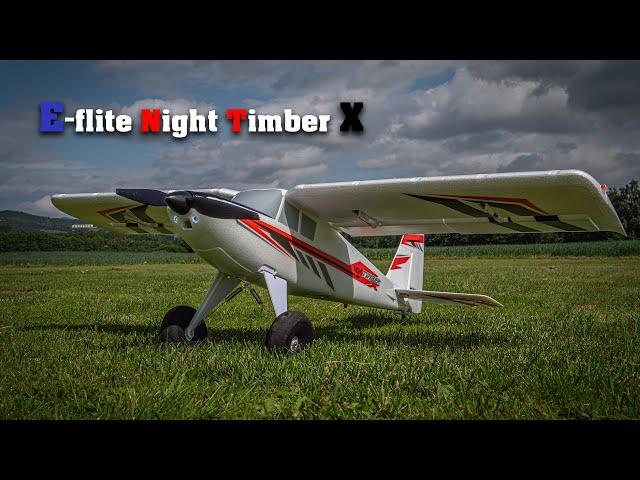 E-flite Night Timber X -  Fun and small aerobatic plane!!  4K UHD