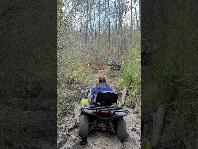 Yamaha Grizzly 700 Going Through The Swamp #offroad #atv #mud #shorts