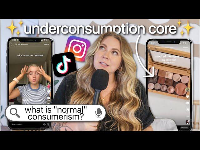 is anti-consumerism trendy?? | underconsumption core deinfluencing & anti-hauls