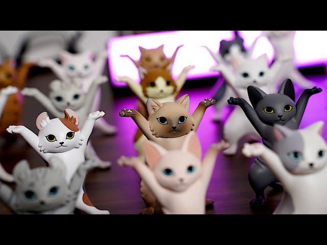 Cat Pen Holder Dances Ievan Polkka - Stop Motion Animation