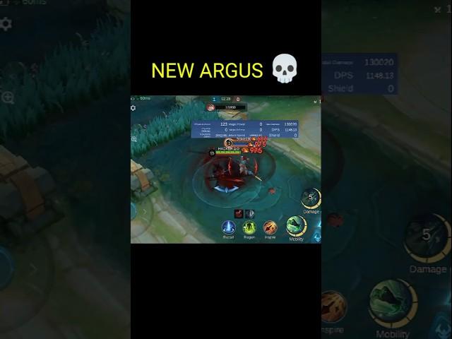 NEW ARGUS BRO  | NEW UPDATE MLBB | ARGUS REVAMP #ARGUS #Shorts #MLBB #mobilelegends