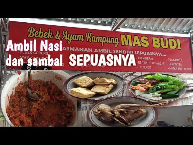 Bebek Goreng Murah Enak Ambil Sendiri Sepuasnya | Bebek dan Ayam Kampung Mas Budi | Kuliner Cirebon