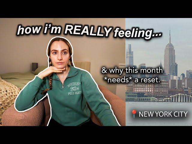 a hard look at my life: loneliness, dating & what needs to change (monthly reset vlog)