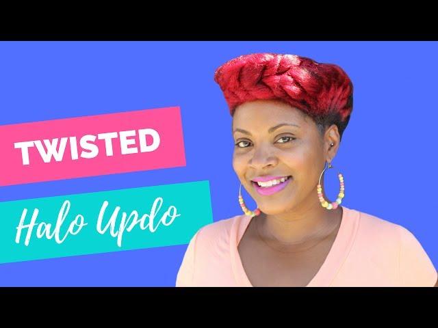Halo Twist Updo | Natural Hair Updo| Curly Corner