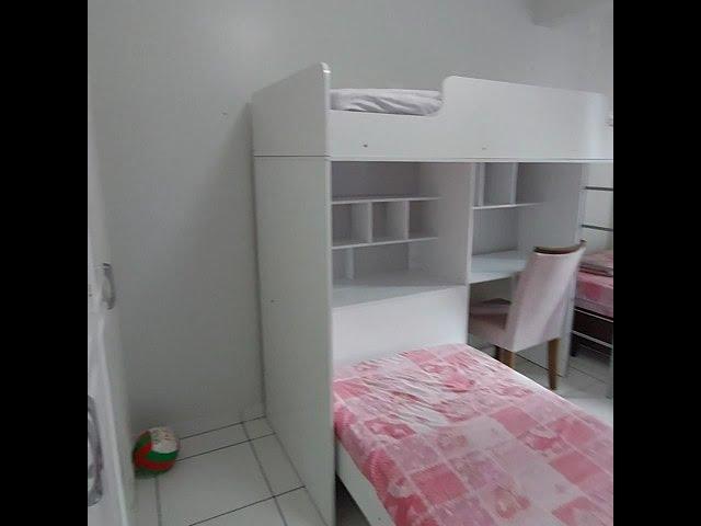 Apartamento 2 quartos com 1 suíte de frente para o mar em Santos-SP