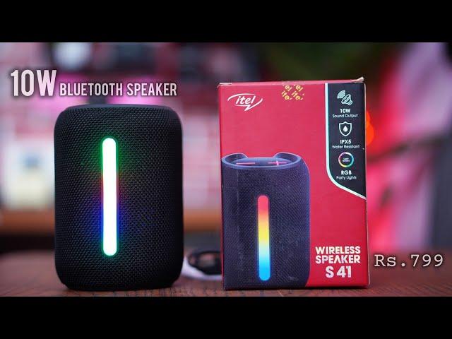 itel 10W Bluetooth Speaker S 41 | Review | Rs.799 | Sound Test | itel IBS 41 | Hindi