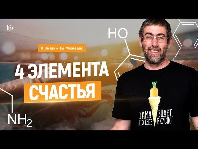 4 Элемента Счастья. Как повысить гормон счастья и стать счастливым!