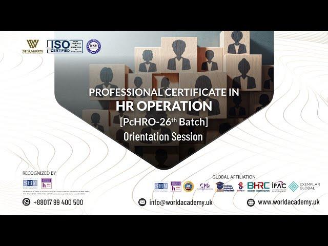 Professional Certificate in HR Operations [PcHRO]