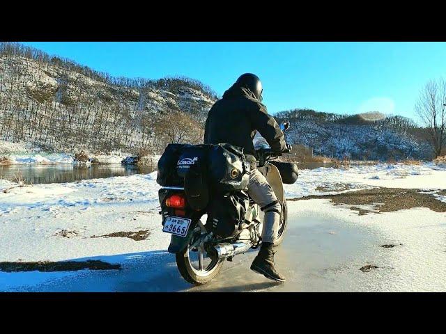 -16℃ Winter Moto Camping alone