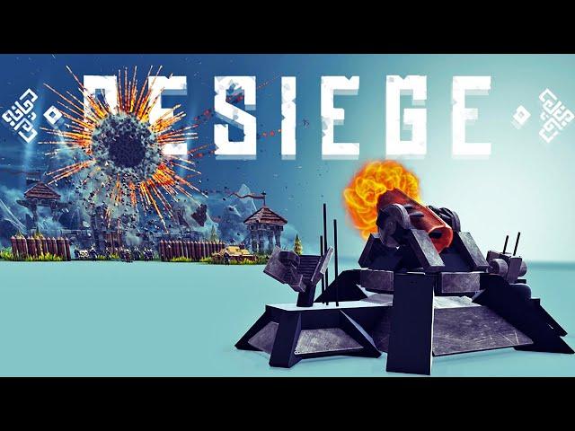 Destroying Castles With The Most Destructive Projectile Weapon - Besiege Best Creations